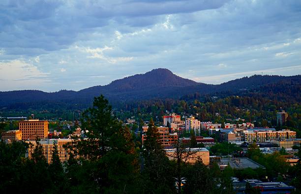 Eugene City Western Oregon's Willamette Valley. eugene oregon stock pictures, royalty-free photos & images
