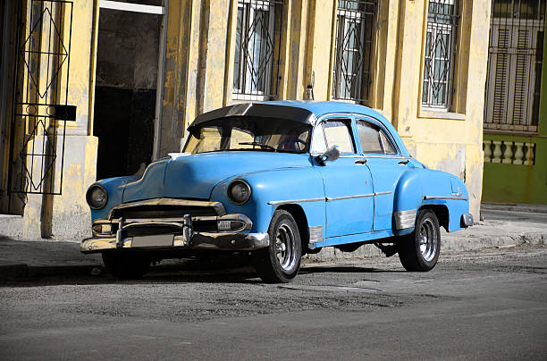 istock Old American car stopped on the street 531334280
