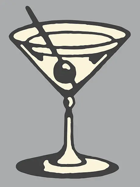 Vector illustration of Martini