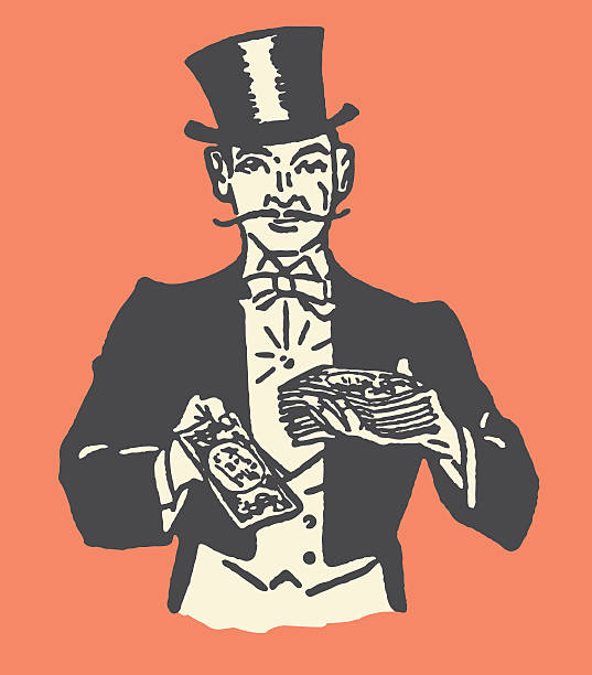 Magicians Doing Card Tricks http://csaimages.com/images/istockprofile/csa_vector_dsp.jpg magician money stock illustrations