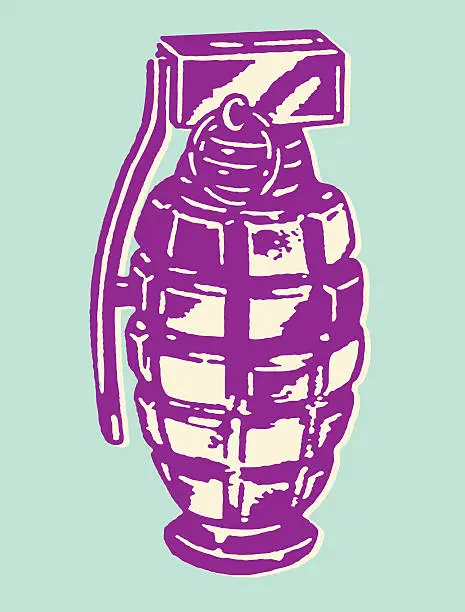 Vector illustration of Grenade