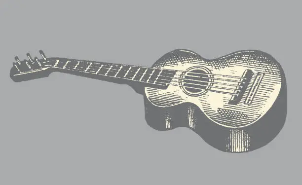 Vector illustration of Acoustic Guitar