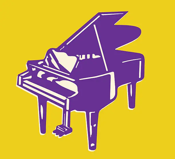Vector illustration of Grand Piano