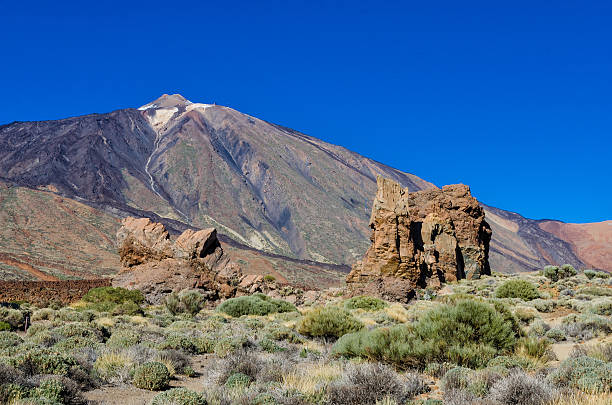 los roques en el teide, tenerife - anoxia fotografías e imágenes de stock