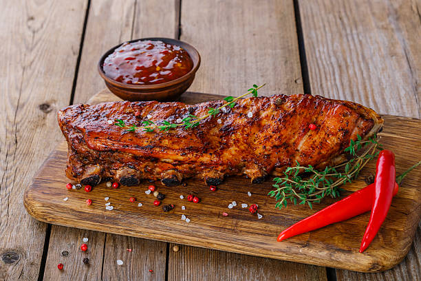 istock baked pork ribs on the board 531349065