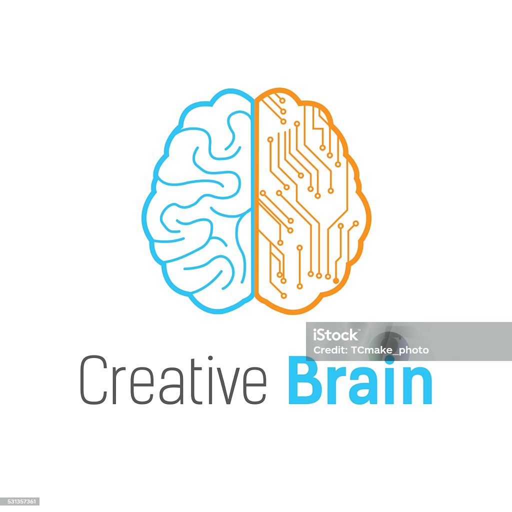 creative brain 2015 stock vector
