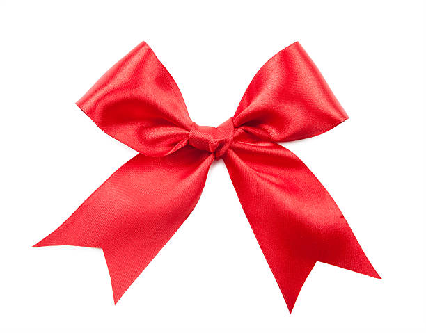 istock Beautiful red bow isolated on white background 531357793