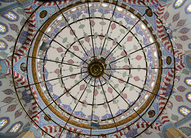 istock Giant ceiling chandelier in the mosque 531358291