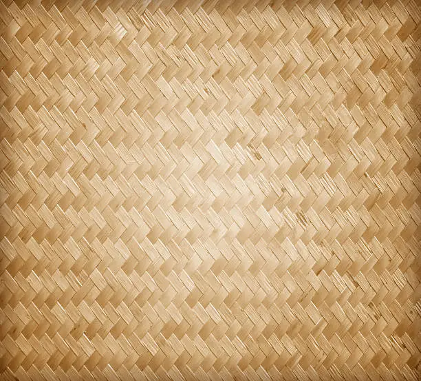 Photo of Woven rattan with natural patterns