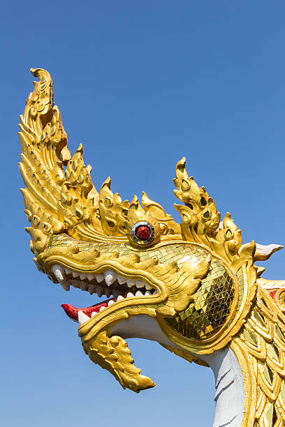 istock Gloden King of Nagas statue 531360315