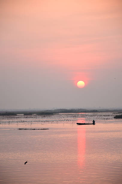 istock Sunset in lake,Thailand 531360559