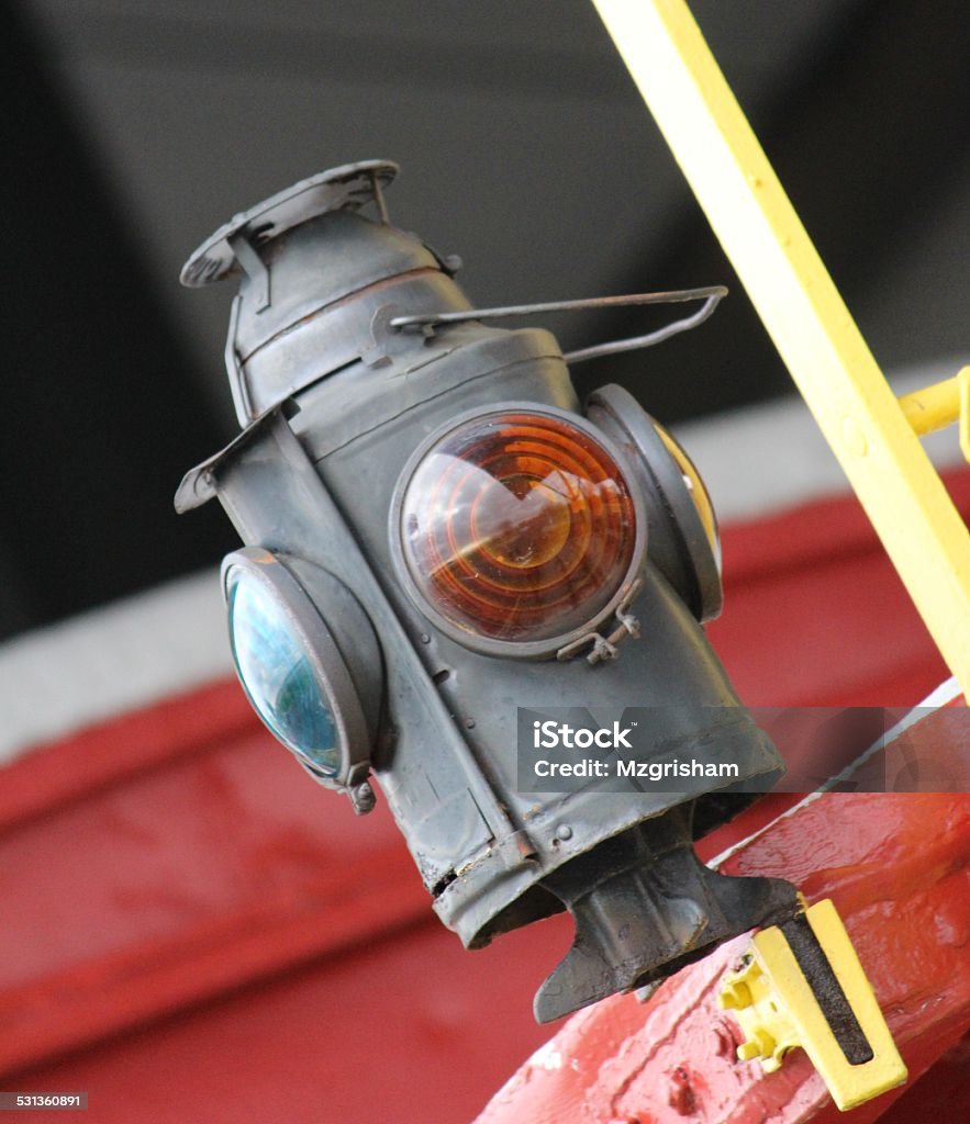 Train Light Iced Weathered Vintage Train Light Stock Photo - Download Image Now - 2015 ...
