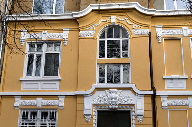 istock Fragment of old renovated building 531362773