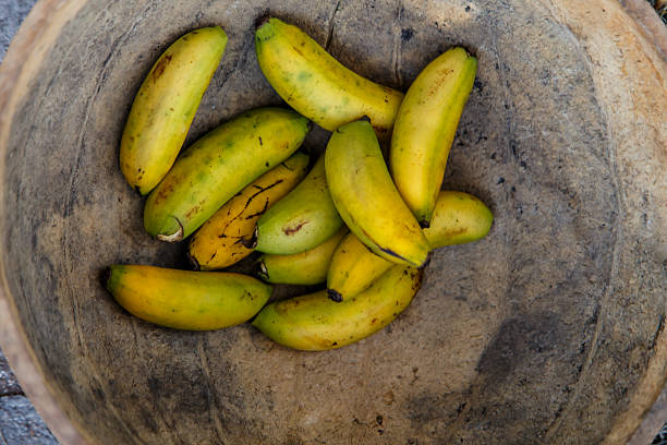 istock small bananas group closeup in a rustic pot 531363881