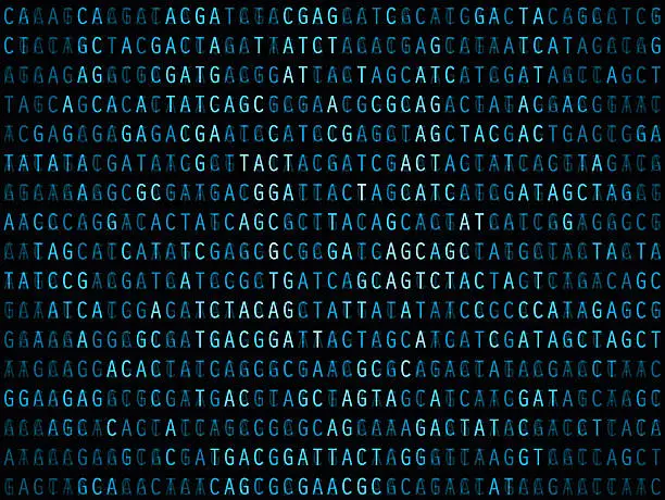 Vector illustration of Abstract DNA code background