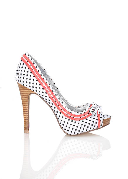 Women's multi-colored High Heels shoe stock photo