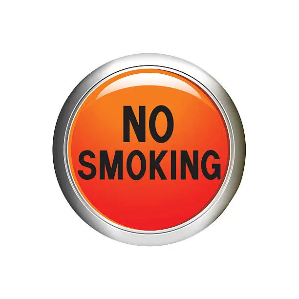 Vector illustration of No smoking icon. Internet button. vector illustration