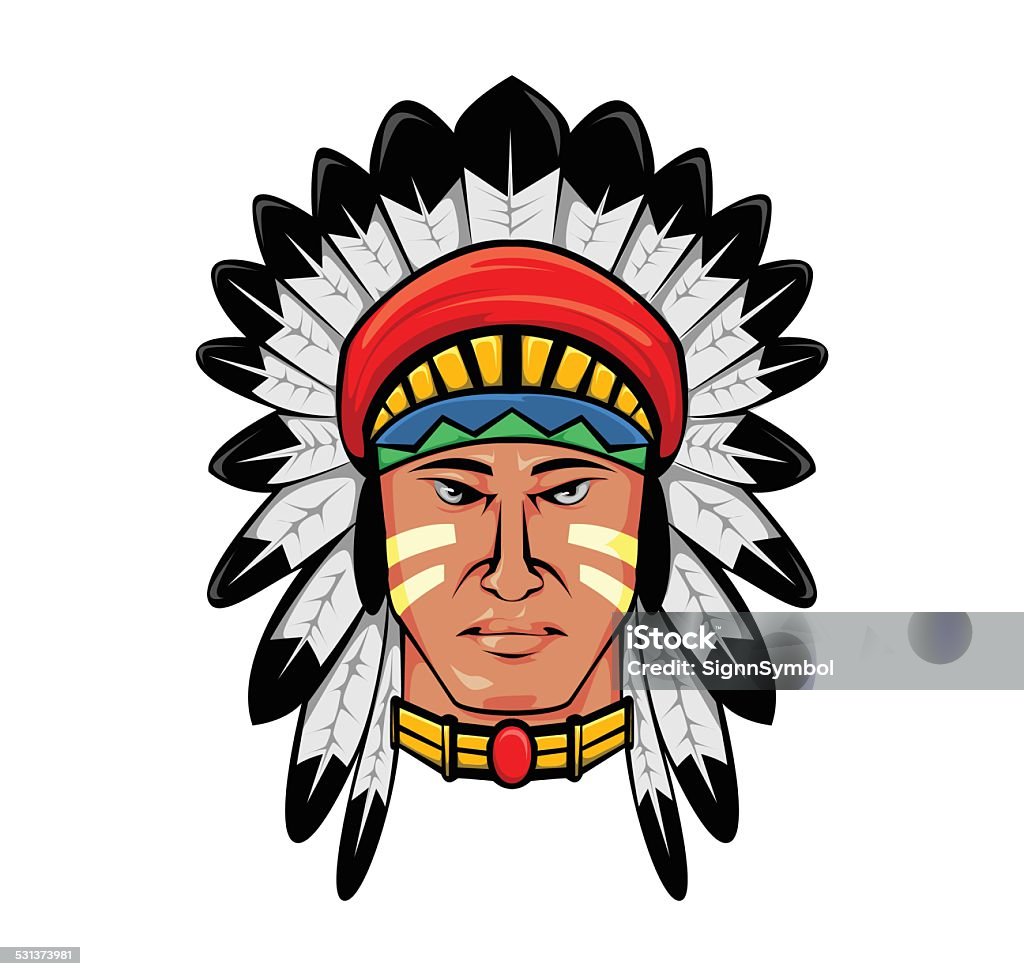 apache head vector illustration of apache head 2015 stock vector