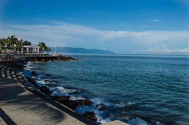 Puerto Vallarta Malecon/ El Malecon stock photo