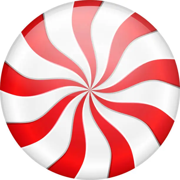 Vector illustration of Peppermint Candy