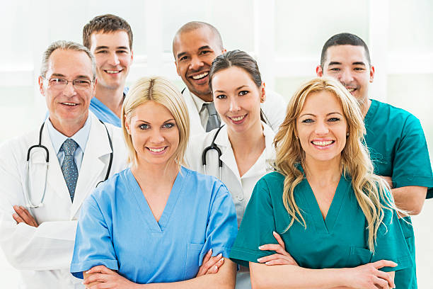 istock Team of doctors and surgeons. 531383101
