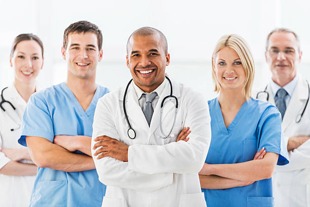 istock Team of doctors and surgeons. 531383539