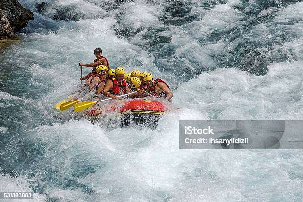 Rafting On White Water Stock Photo - Download Image Now - 2015, Activity, Adventure