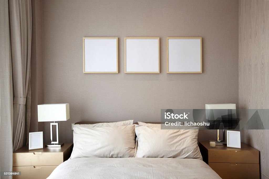 Elegant parlor interior Bedroom Stock Photo
