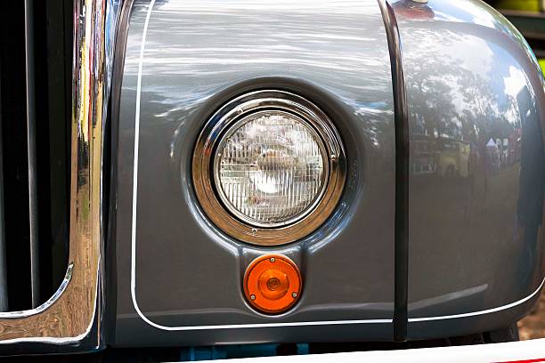 istock Closeup old truck headlight 531386759