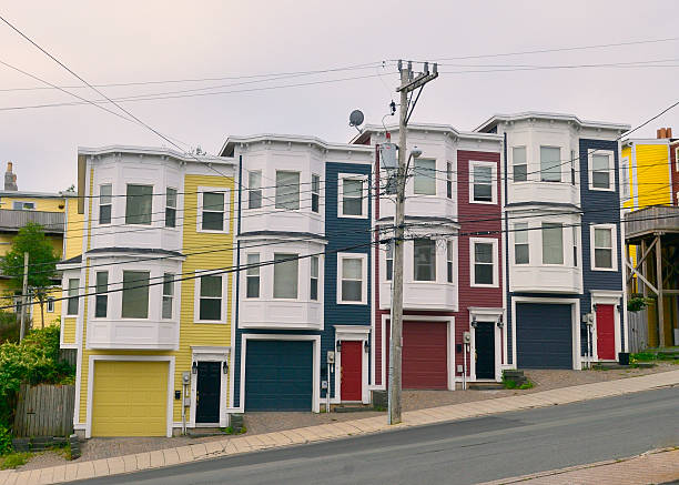 istock St John's Newfoundland Row Houses 531386807