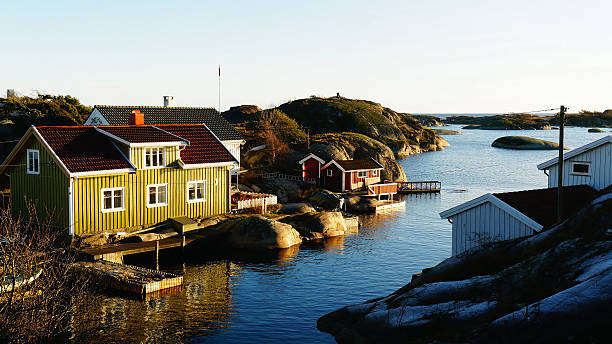 istock Small dock for boats on the fjord 531388429