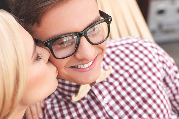 istock Cheerful loving couple is expressing their feelings 531394126