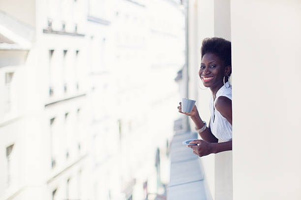 istock French Woman with Cap of Coffee 531394170