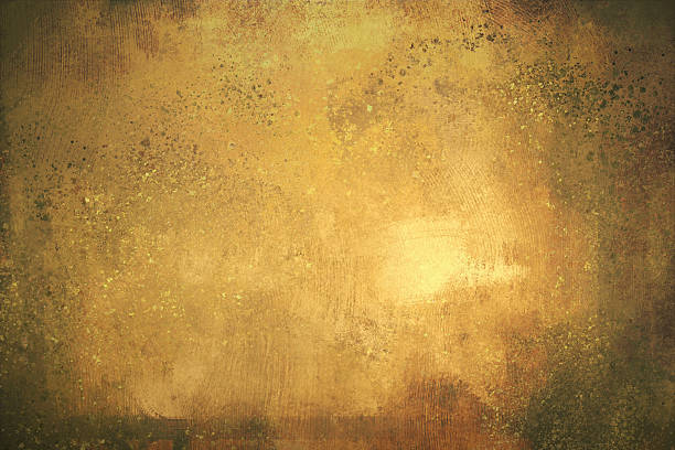 illustrazioni stock, clip art, cartoni animati e icone di tendenza di pittura digitale della trama di sfondo oro - rust background illustrazioni