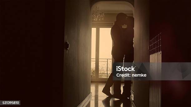 Passionate Couple Stock Photo - Download Image Now - Couple - Relationship, Kissing, Privacy