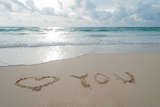 istock The Word love you Written on Sand 531397671