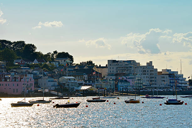 Cowes Seafront - Isle of Wight stock photo