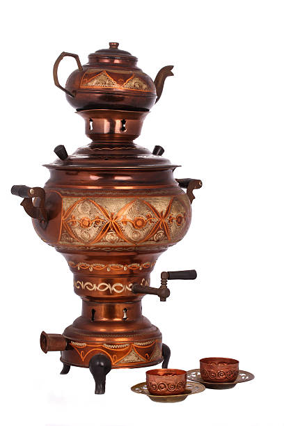 istock The Antique Samovar on the white background 531400473