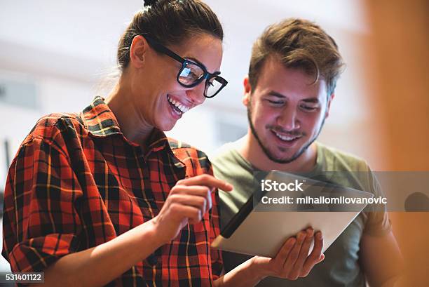 Surfing The Net And Having Fun Stock Photo - Download Image Now - Sharing, Expertise, Office