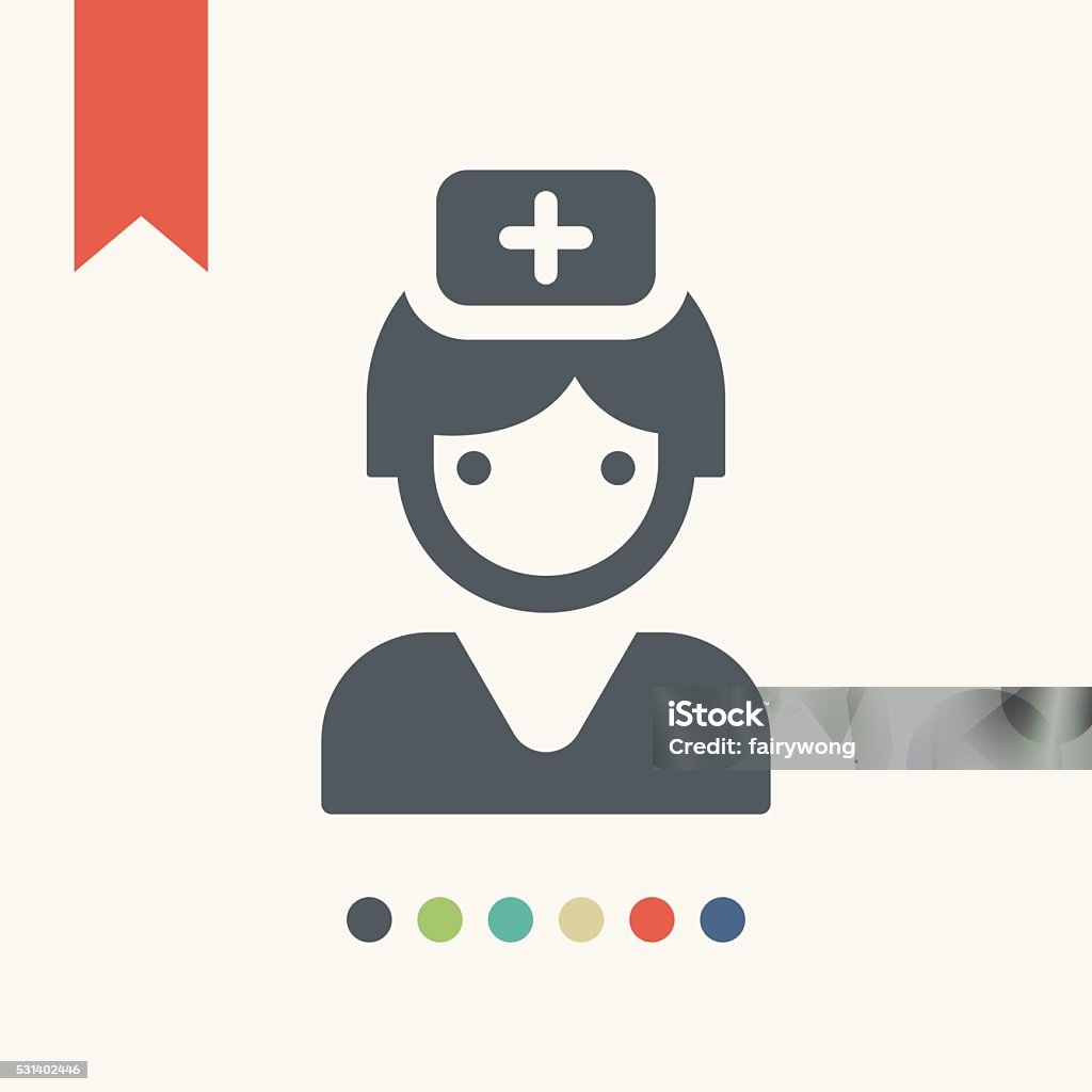 Nurse icon Nurse icon,vector illustration. Adult stock vector