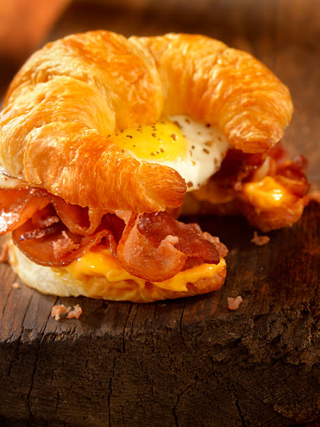 istock Croissant Breakfast Sandwich with Bacon,egg and Cheese 531402640