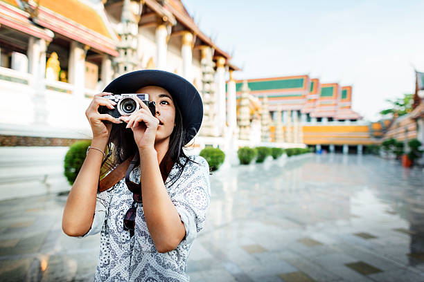 Photographer Travel Sightseeing Wander Hobby Recreation Concept Photographer Travel Sightseeing Wander Hobby Recreation Concept asian tourist stock pictures, royalty-free photos & images