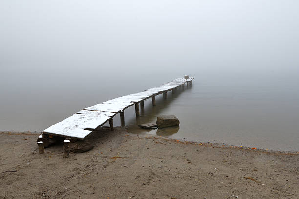 istock Wooden bridge on lake 531403601