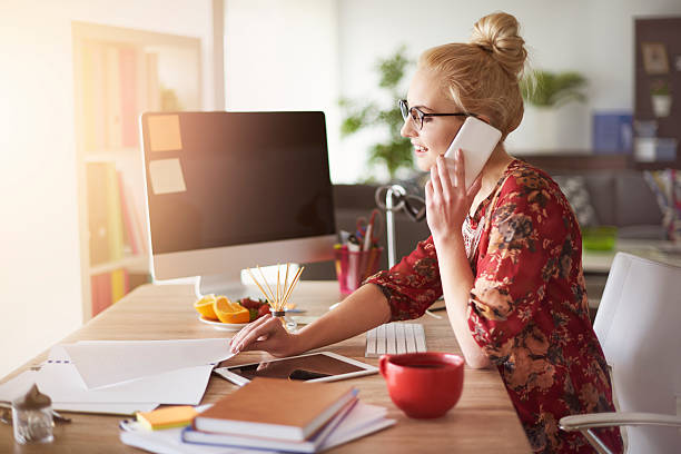 istock Busy time for freelance at home office 531408262
