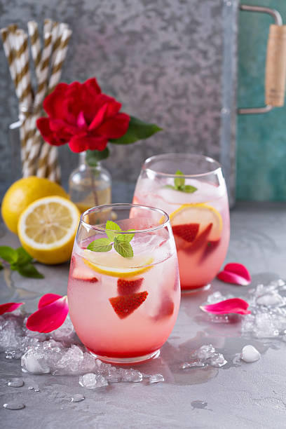 istock Strawberry lemonade with rose water 531410948