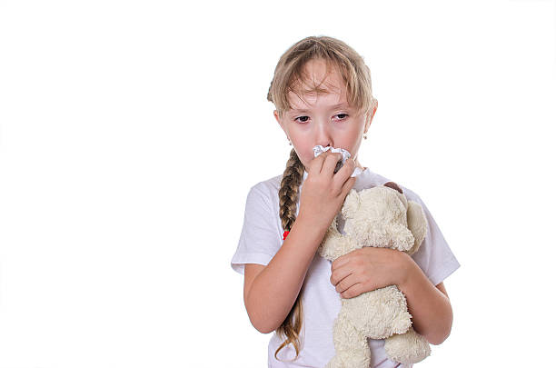 istock The girl caught a cold and got sick 531412492