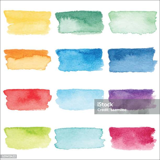Watercolor Stroke Stock Illustration - Download Image Now - Watercolor Paints, Watercolor Painting, Brush Stroke