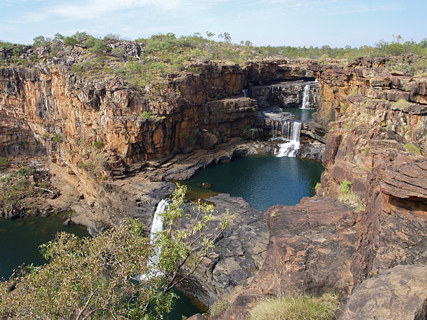 michell falls, na austrália ocidental - kimberley plain - fotografias e filmes do acervo