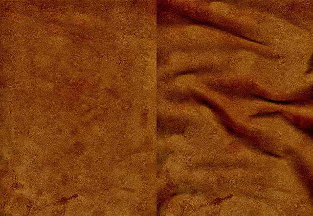 istock Set of brown velvet leather textures 531414495