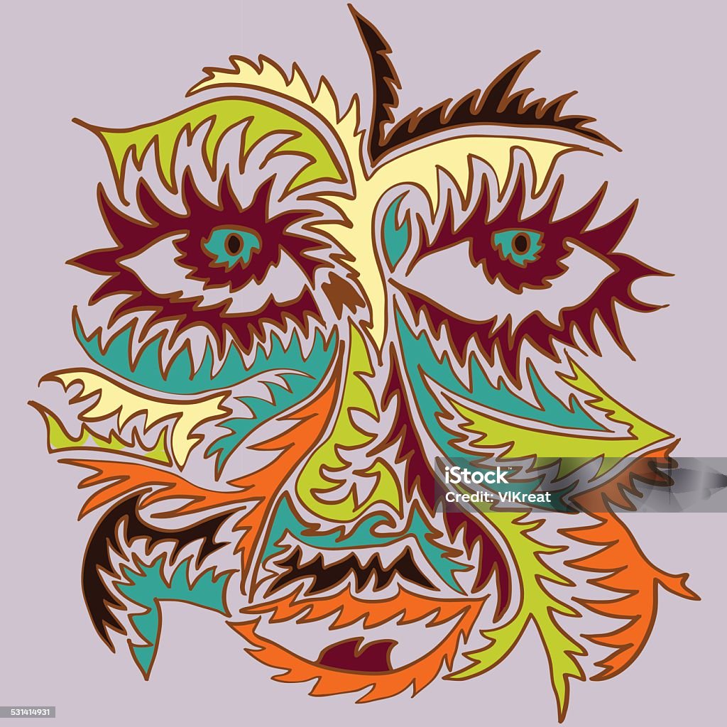 Abstract Face Fill In Abstract Face Stock Illustration - Download Image Now - 2015, Abstract ...